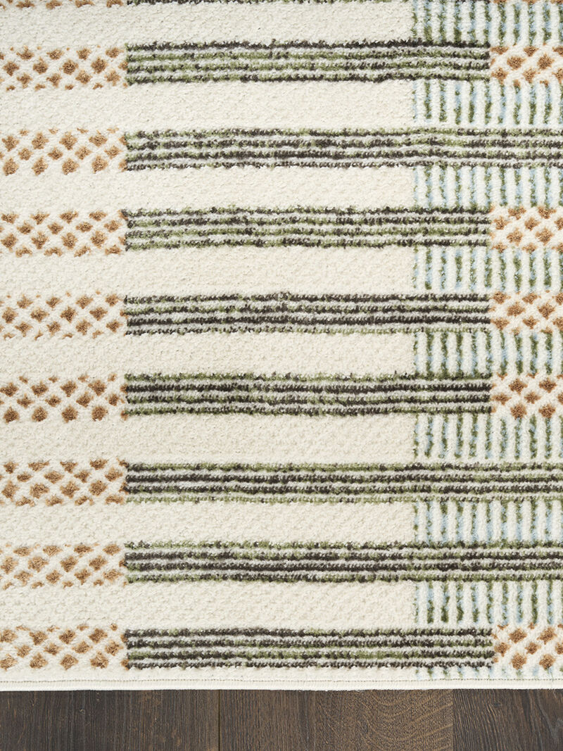 Nordic NRC15 Ivory/Multicolor 5' x 7' Rug