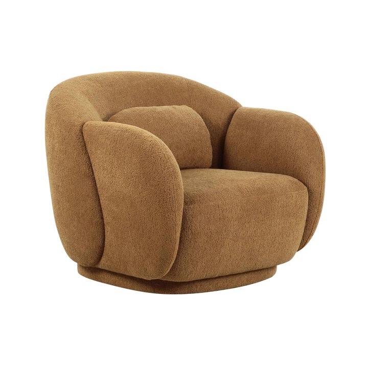 Casafoyer Misty Brown Boucle Accent Chair