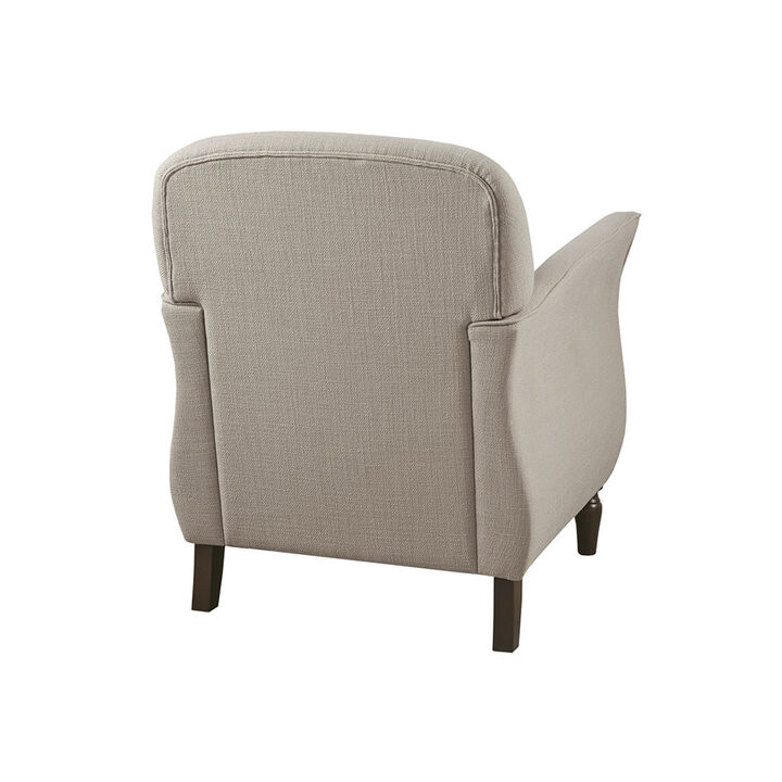 Gracie Mills Herbert Upholstered Flared Arm Accent Chair