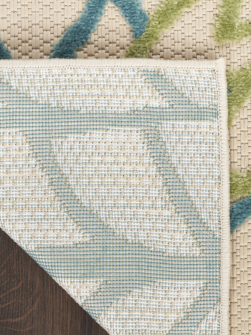 Aloha ALH05 Green/Multicolor 2' x 6' Rug