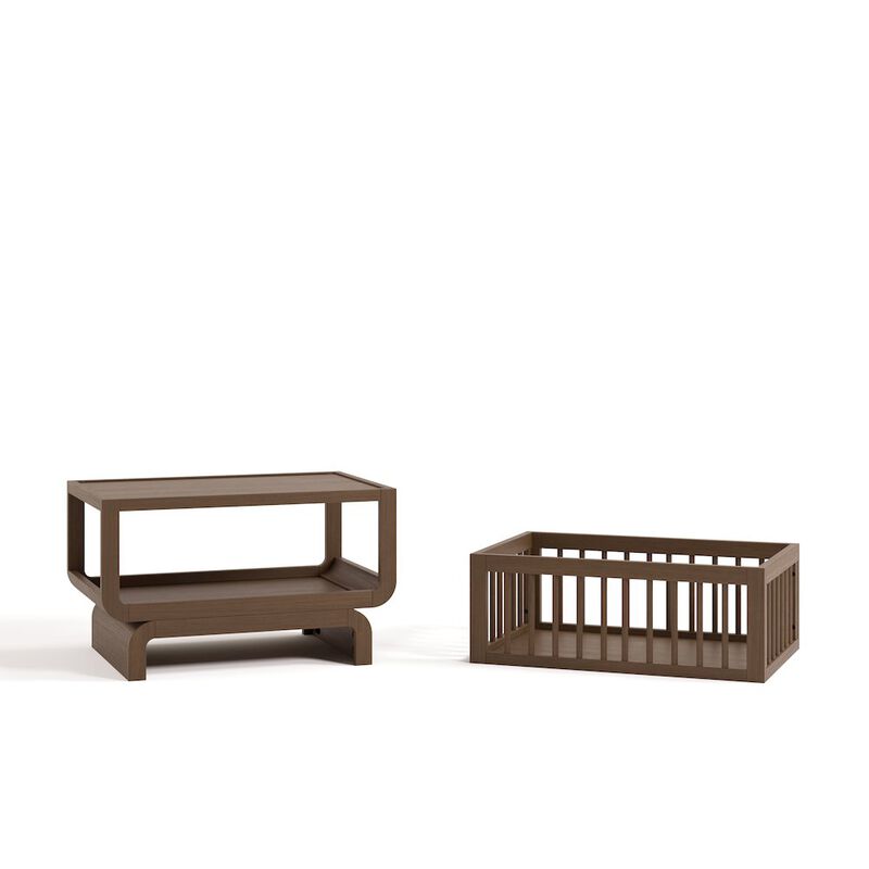 Santorini Deluxe 3-in-1 Convertible Bassinet - Hazelnut image number 2
