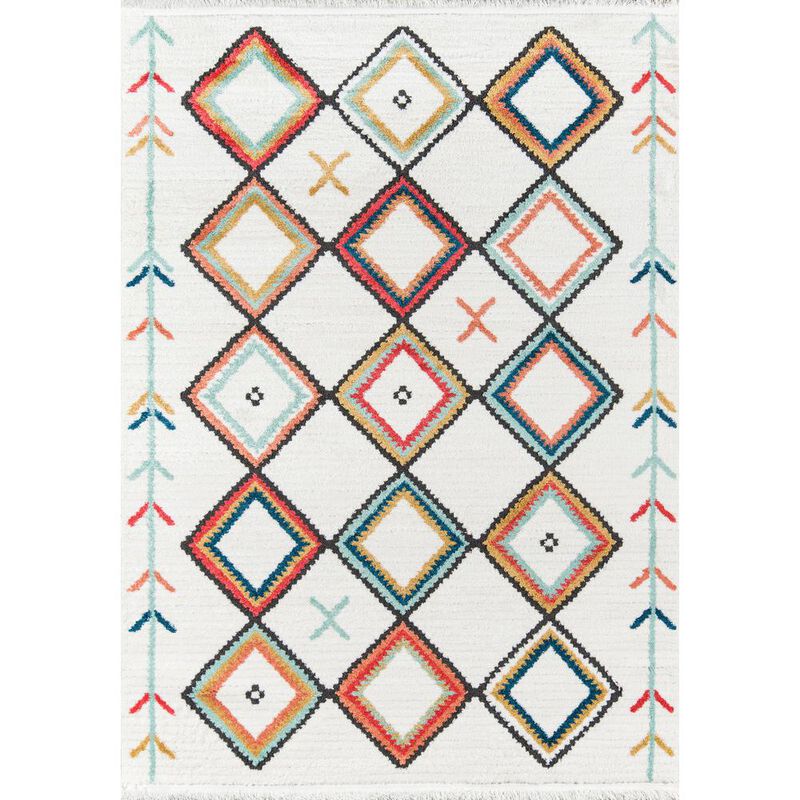 Momeni Contemporary Rectangle Area Rug, Multi, 2' X 3'