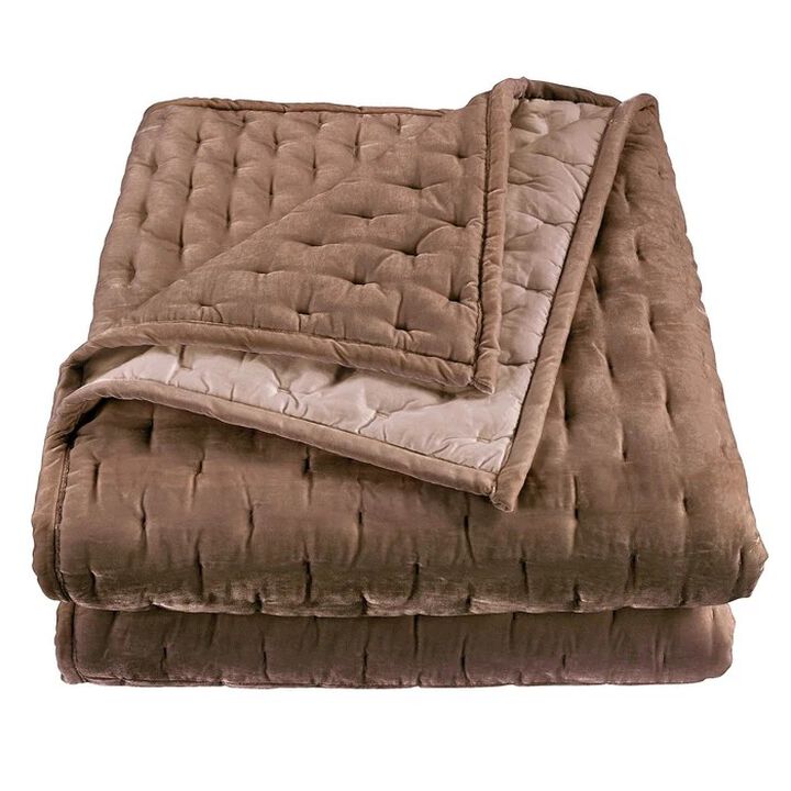 Stella Pintuck Rose King Quilt Set