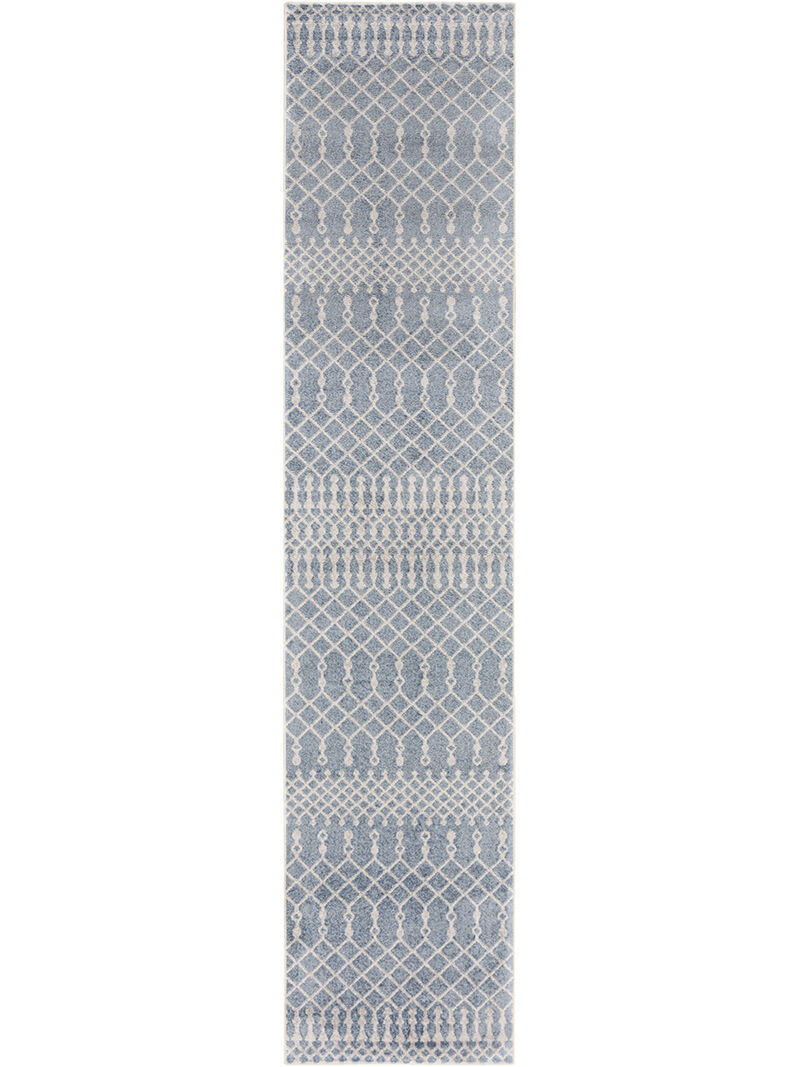 Astra Machine Washable ASW10 Blue 2'2" x 8' Rug