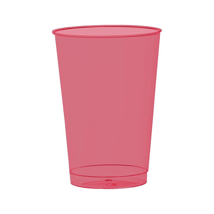 12 oz. Clear Red Plastic Party Cups (240 Cups)