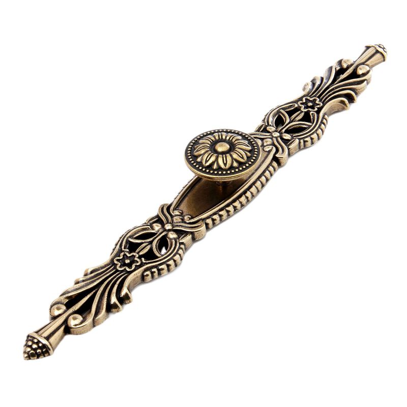 Mgoodoo 5PCS Knobs Handles with Plate, 10.2"" Antique Bronze Cabinet Pulls, Vintage Knobs for Drawer Furniture Door Bedroom Kitc