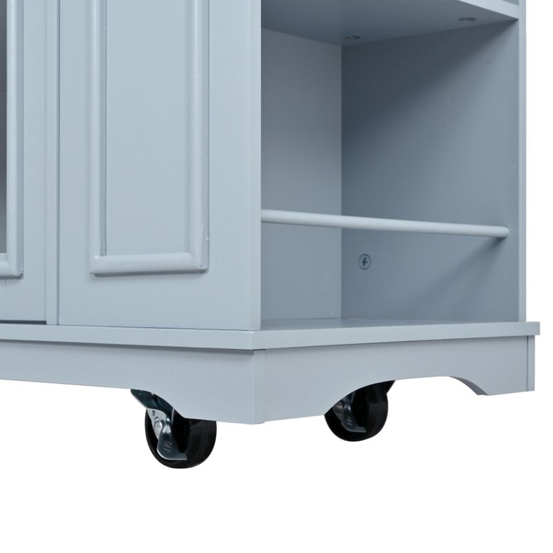 Lobswu Rolling Kitchen Island Cart image number 6