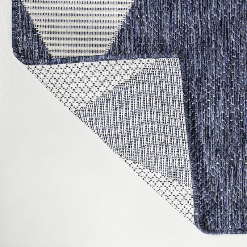 Odette Modern Geometric Abstract Two-Tone Indoor/Outdoor Area Rug