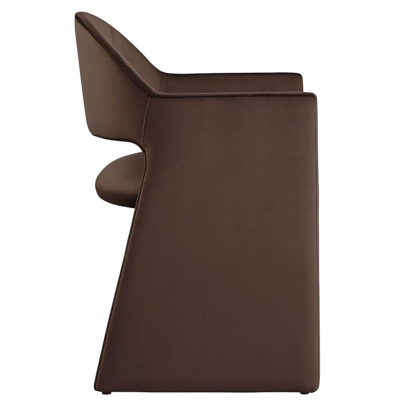 Talia Performance Velvet Dining Armchair image number 3