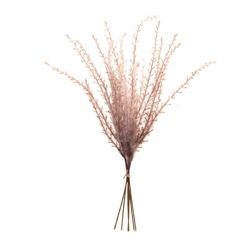 Set of 6 Grass Plume Bundles for Vases, Centerpieces, or Shelf Styling
