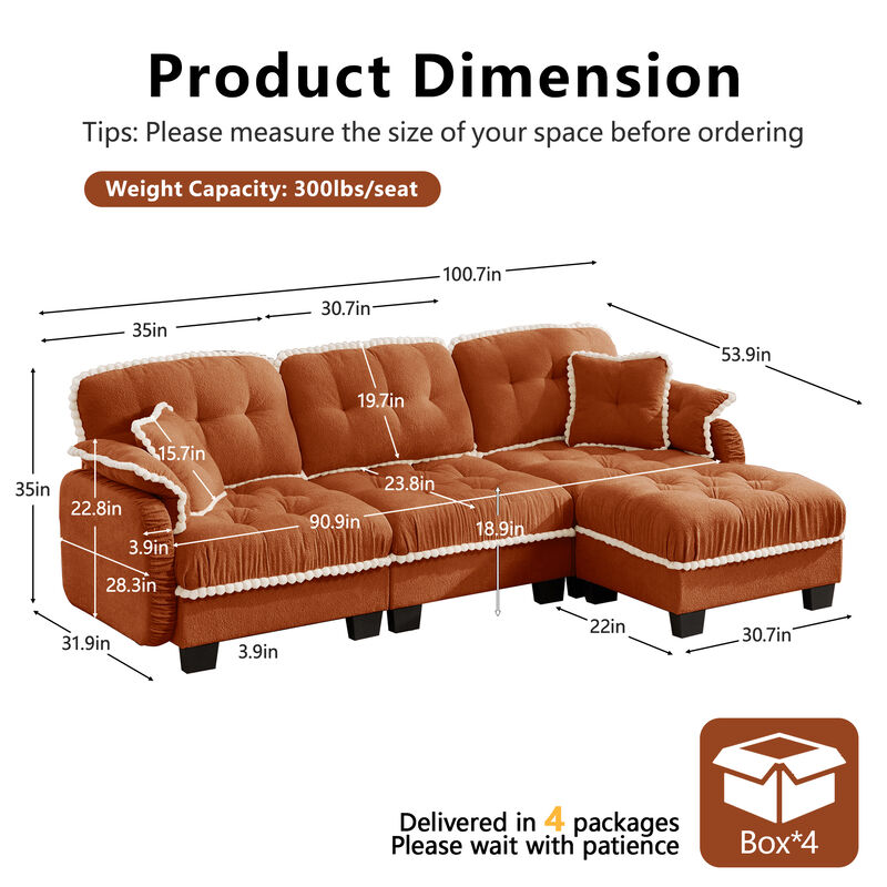 Zambal  L-Shaped Sectional Sofa image number 8