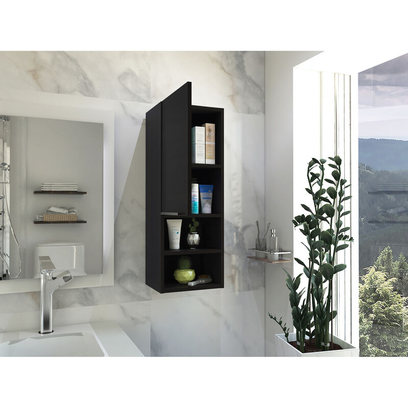 Streamdale Kingston Rectangle 2-Shelf Medicine Cabinet Black Wengue image number 6