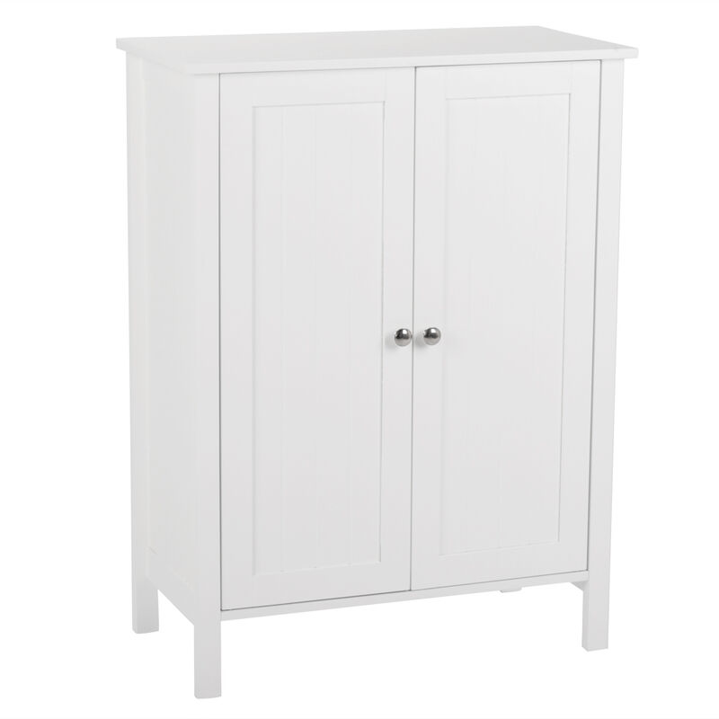 Bathroom Wall Cabinet with Double Doors and Interior Shelves