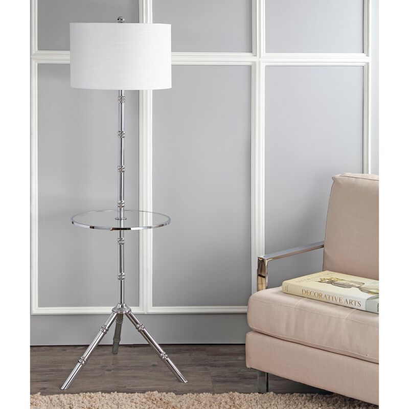 Hall Metal LED End Table Floor Lamp