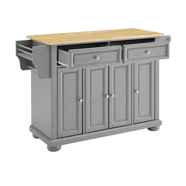 Crosley Furniture Alexandria Wood Top Kitchen Island/Cart