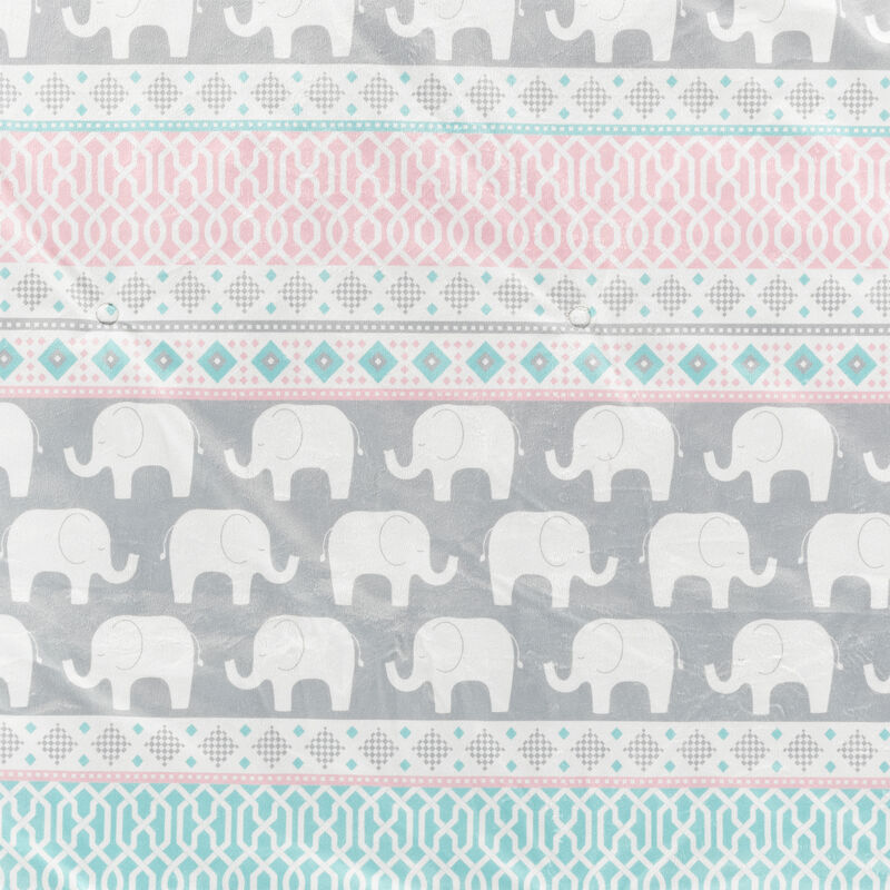 Elephant Stripe Reversible Soft & Plush Oversized Blanket Single
