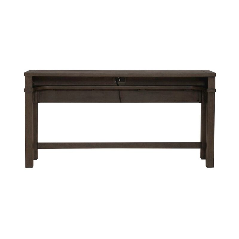 Liberty Furniture Console Bar Table with Charging Station - Satin Espresso image number 2