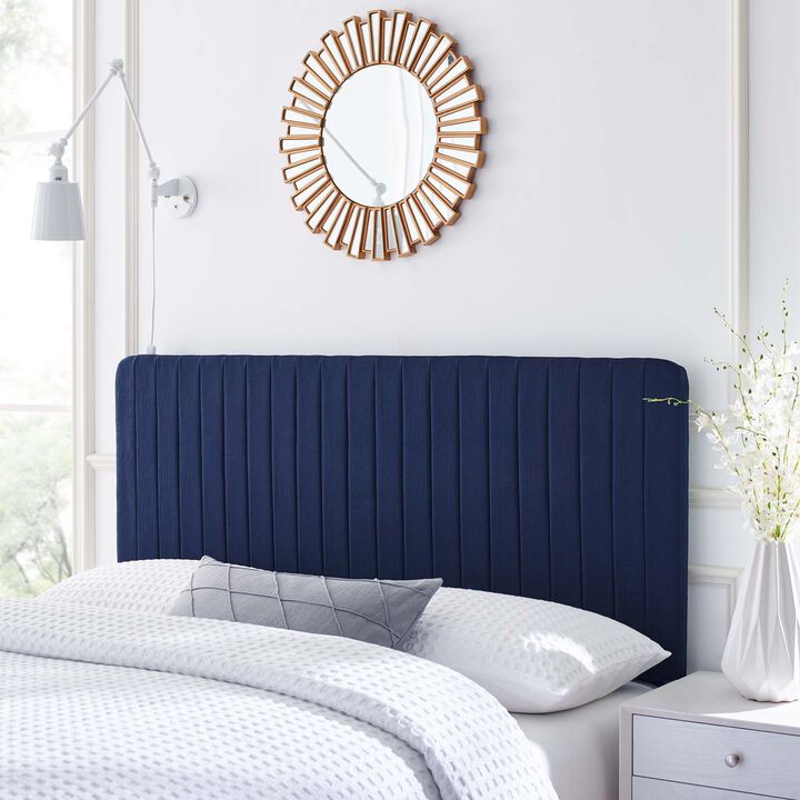 Modway - Milenna Channel Tufted Upholstered Fabric King/California King Headboard