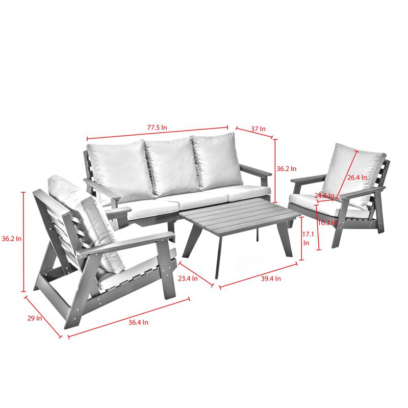 Inspired Home Zamira  Outdoor Seating Group