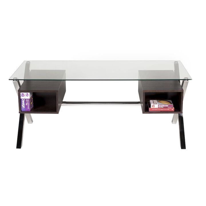 Pangea Home Beverli Desk Large Espresso
