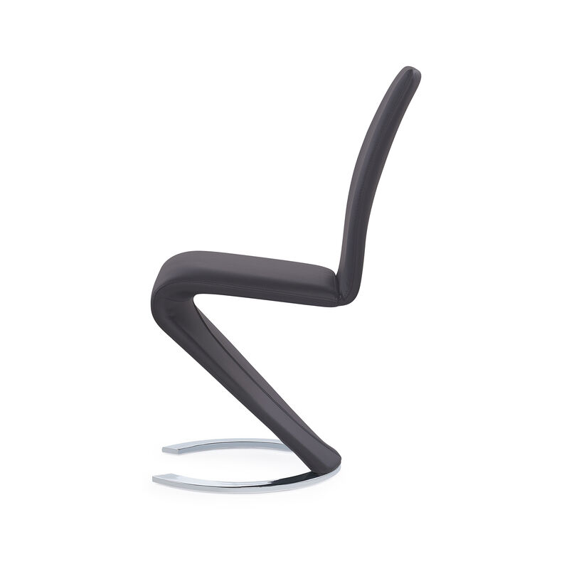 Grey Modern Dining Chairs Set of 2 image number 2