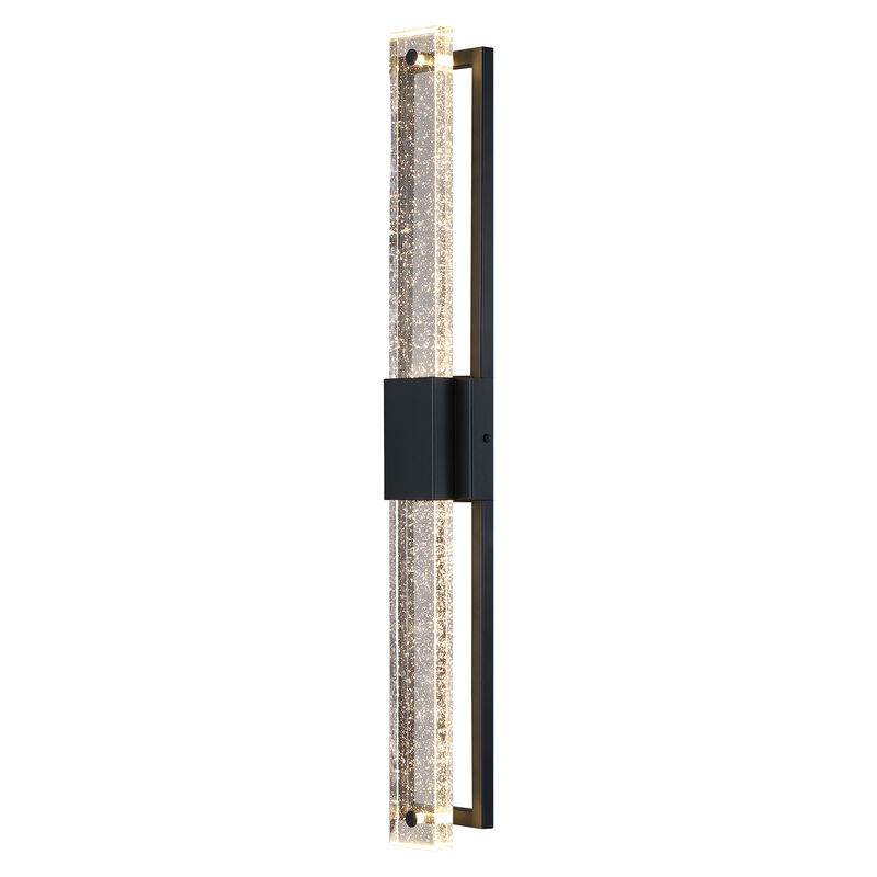 31.57" Modern 2-Light LED Outdoor Wall Light with Bubble Crystal image number 9