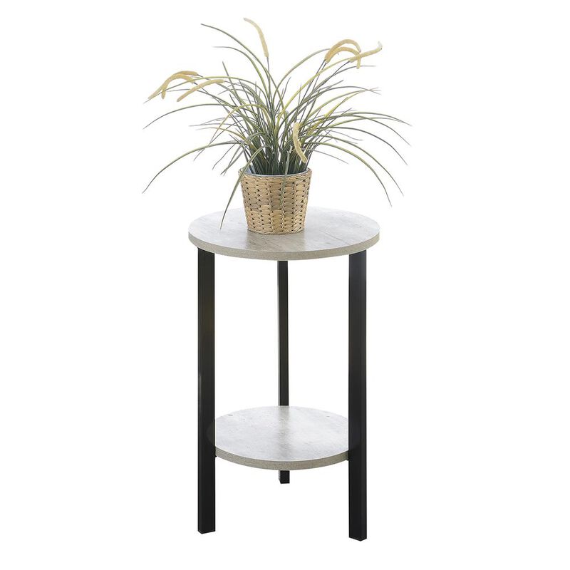 Convience Concept, Inc. Graystone 24 inch 2 Tier Plant Stand