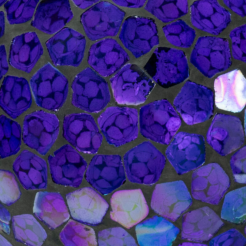 Sunnydaze Solar Gazing Ball for Garden, Iridescent Purple image number 3