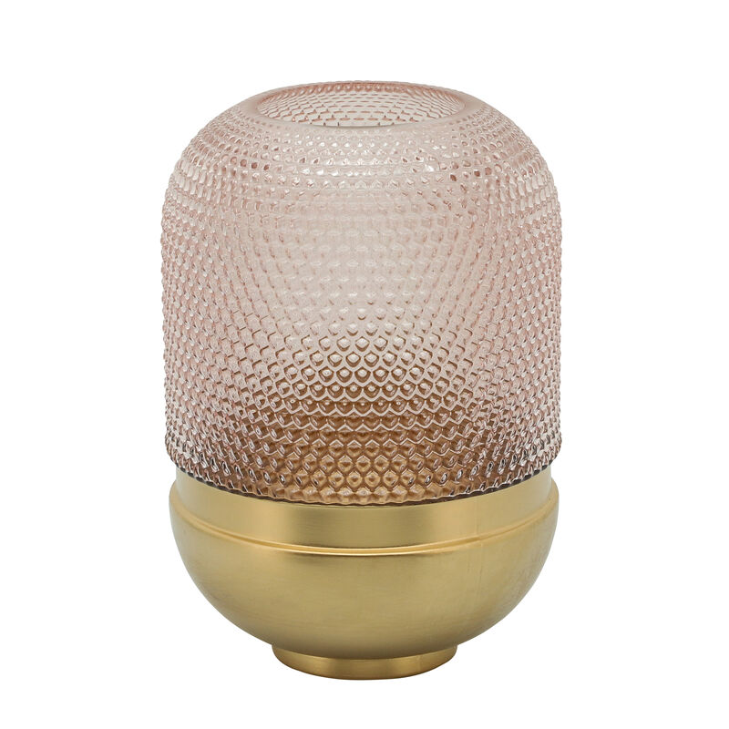 Glass 11" Textured Dots Vase image number 0