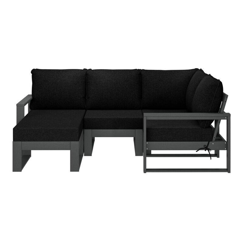 WestinTrends 5-piece Outdoor Sectional Modular Patio Furniture Sofa Set