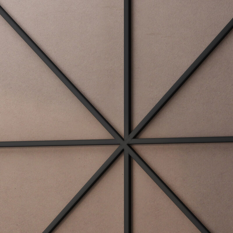 Streamdale Black Circular Mirror, Wall Mounted, 42