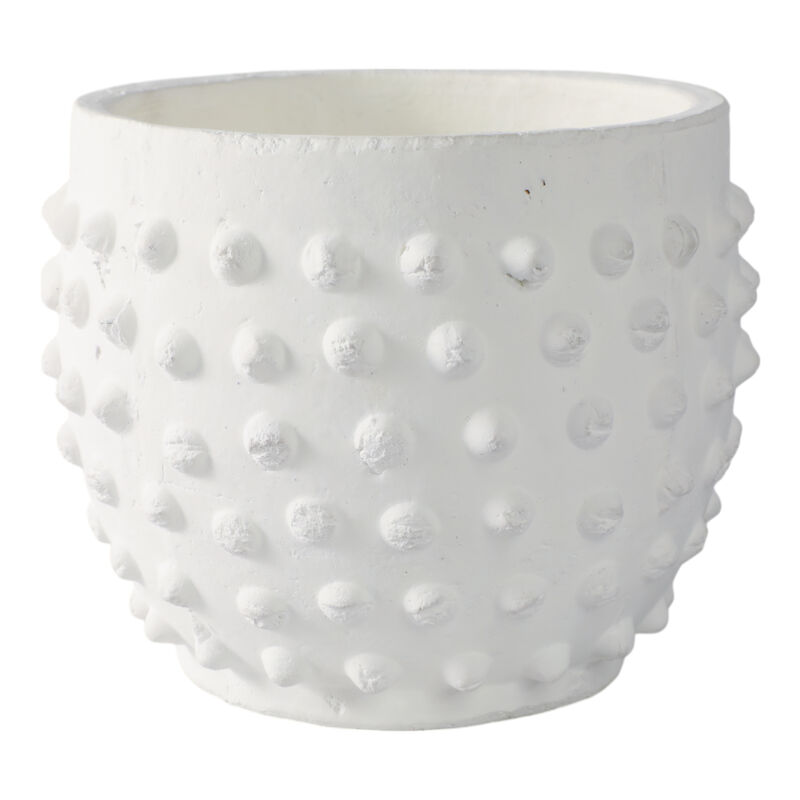 8" Bubble Rough Finish Planter,white image number 0