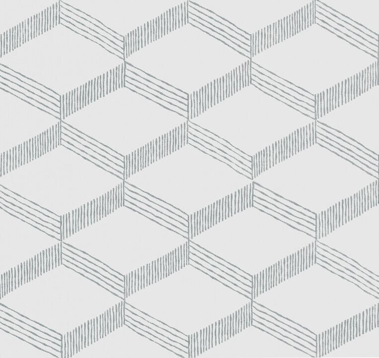 Palisades Paperweave Smokey Blue Wallpaper
