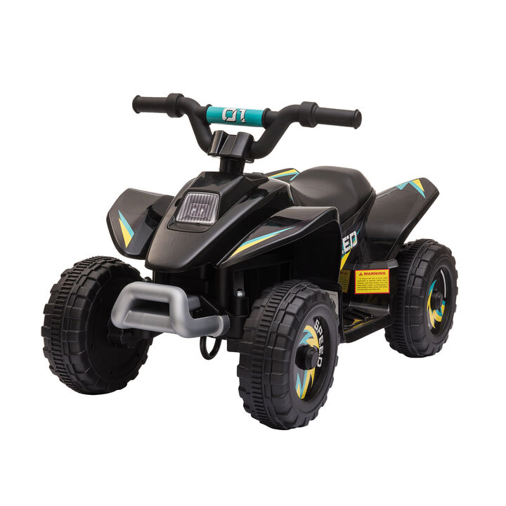 BreeBe 6V Kids ATV 4-Wheeler Ride on Car, Electric Motorized Quad Battery Powered Vehicle with Forward/Reverse Switch
