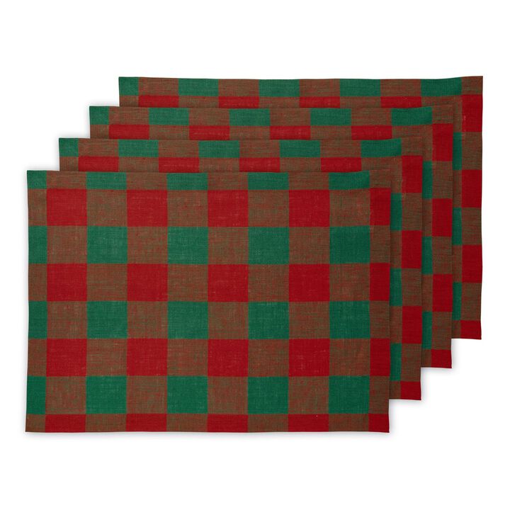 Linen Placemats - Buffalo Check (Set of 4)