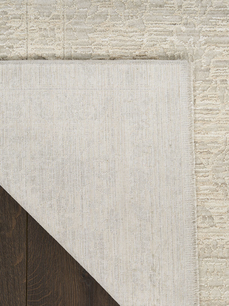 Shadows SHW03 Ivory/Gray 2'2" x 10' Rug image number 1