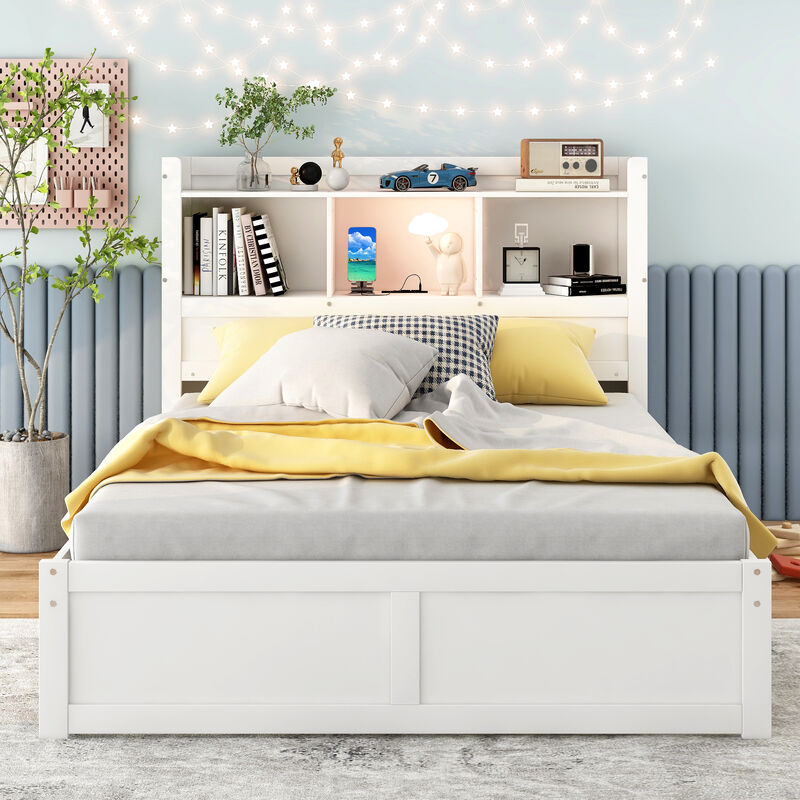 Merax Platform Bed with Trundle and 2 Drawers