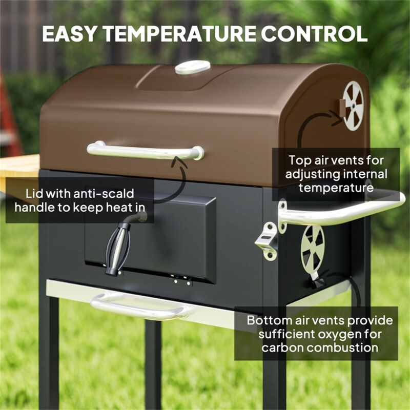 Compact Outdoor Charcoal Grill for Garden, Patio, or Tailgating image number 4