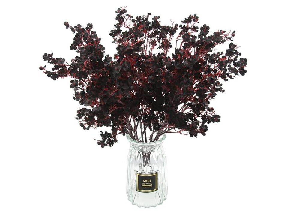 10 Piece Black Artificial Flowers Wedding Centerpiece Decor
