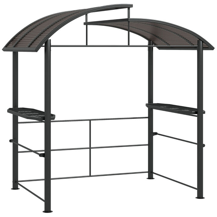 BBQ Grill Gazebo Outdoor Canopy Shelter for Backyard Barbecue and Patio Cooking