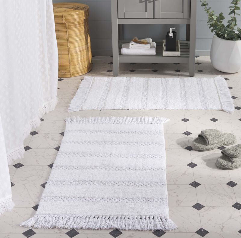 Finn Fringe PMB905 Set of 2 Bathmat image number 1