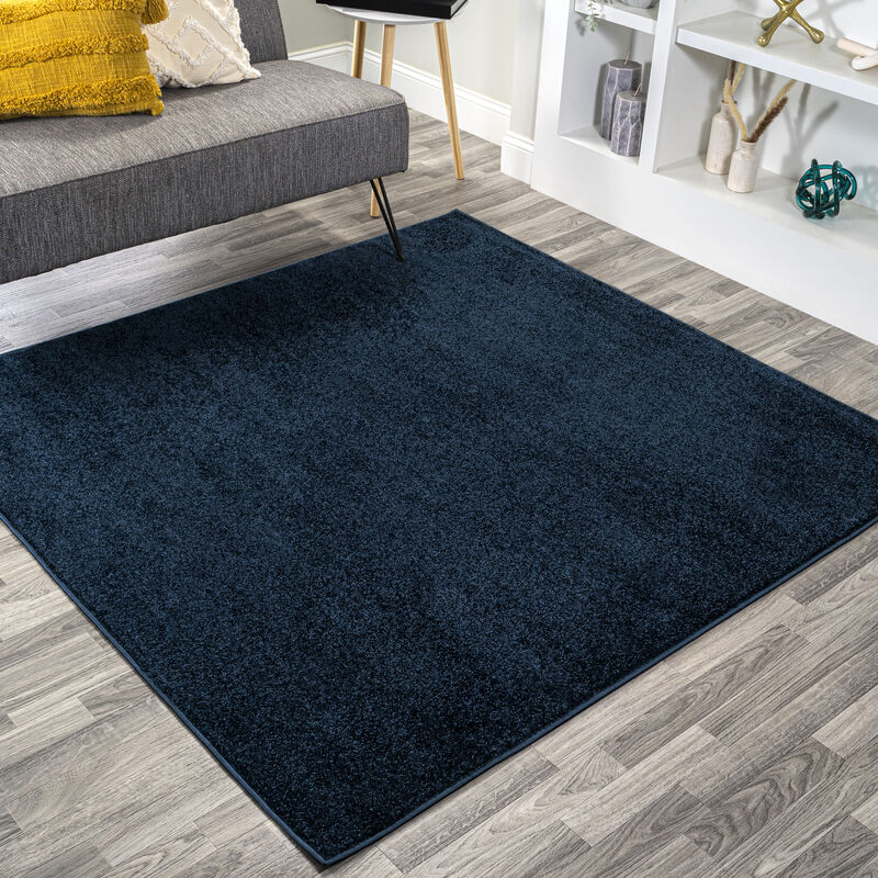 Haze Solid Low Pile Square Area Rug
