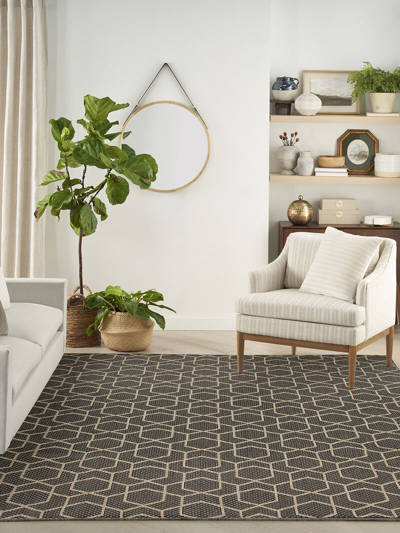 Horizon Indoor/Outdoor HOZ01 Charcoal 9' x 12' Rug
