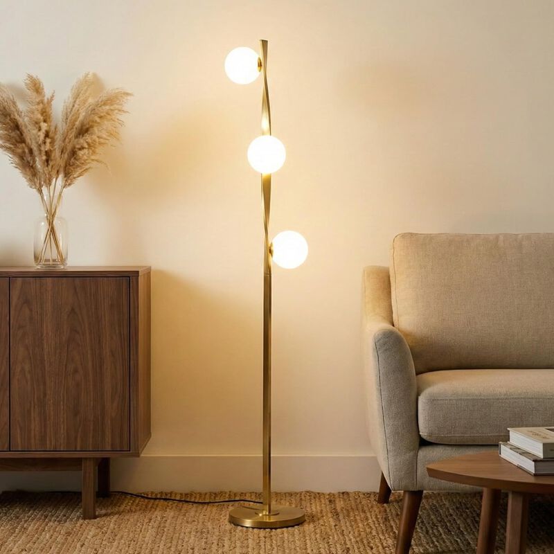 Nola Gold LED Floor Lamp image number 3