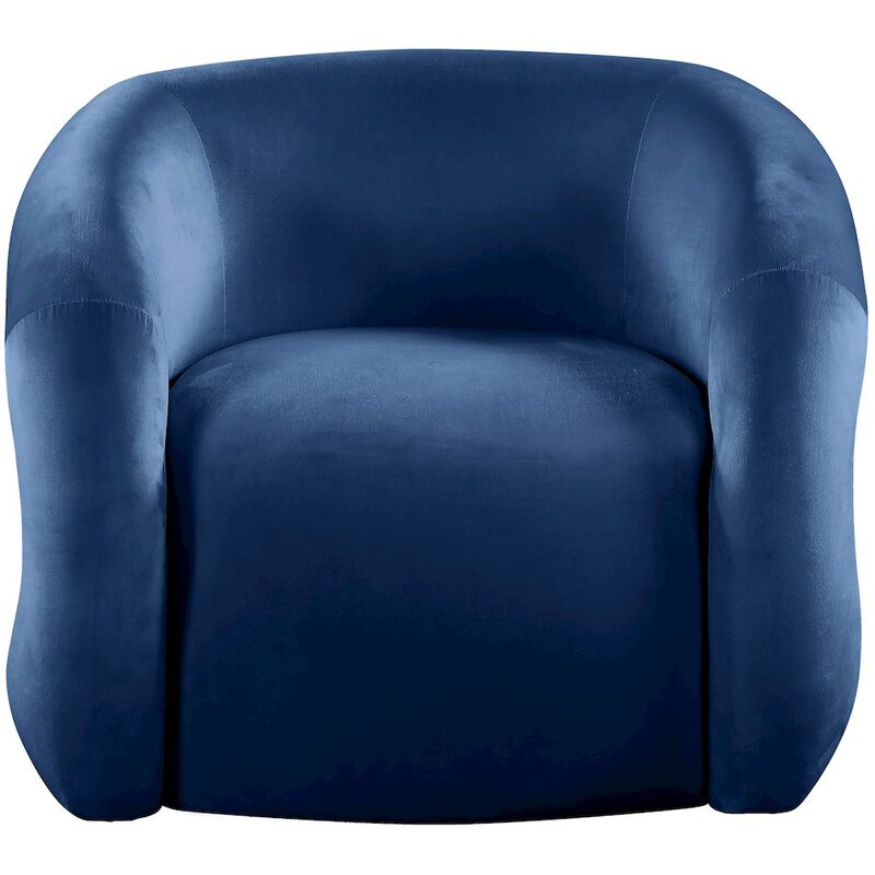 Meridian Furniture Roxbury Navy Velvet Accent Chair