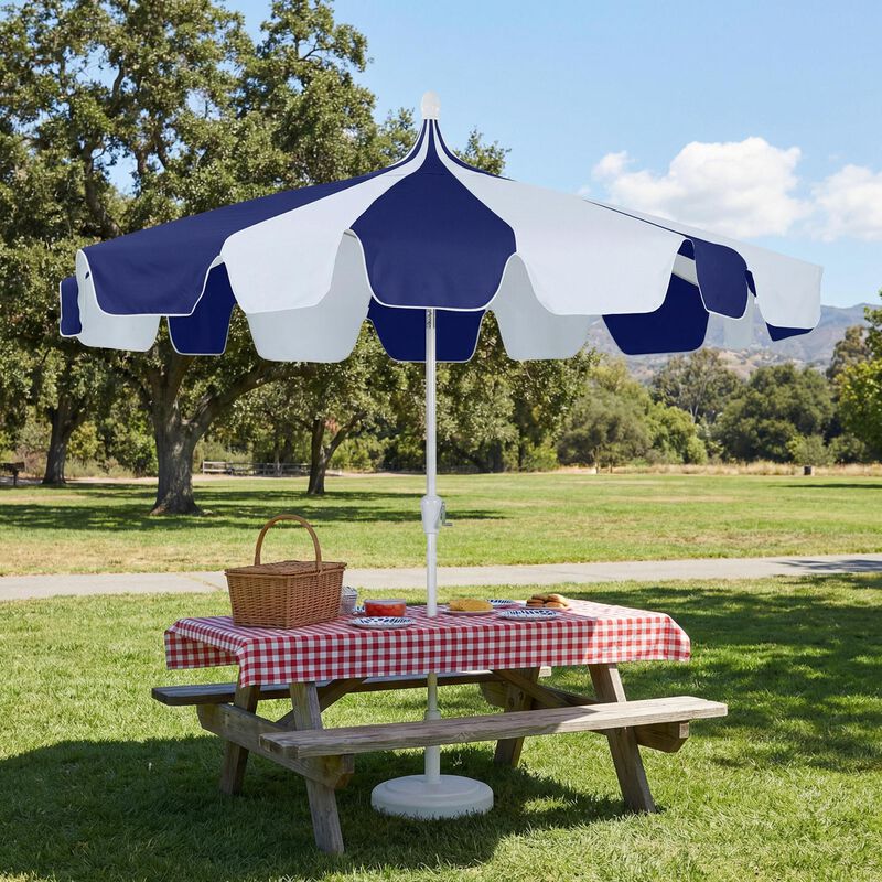 Mondawe 10 ft. Pagoda Patio Umbrella with Crank Lift & Tilt Adjustable in Black image number 1