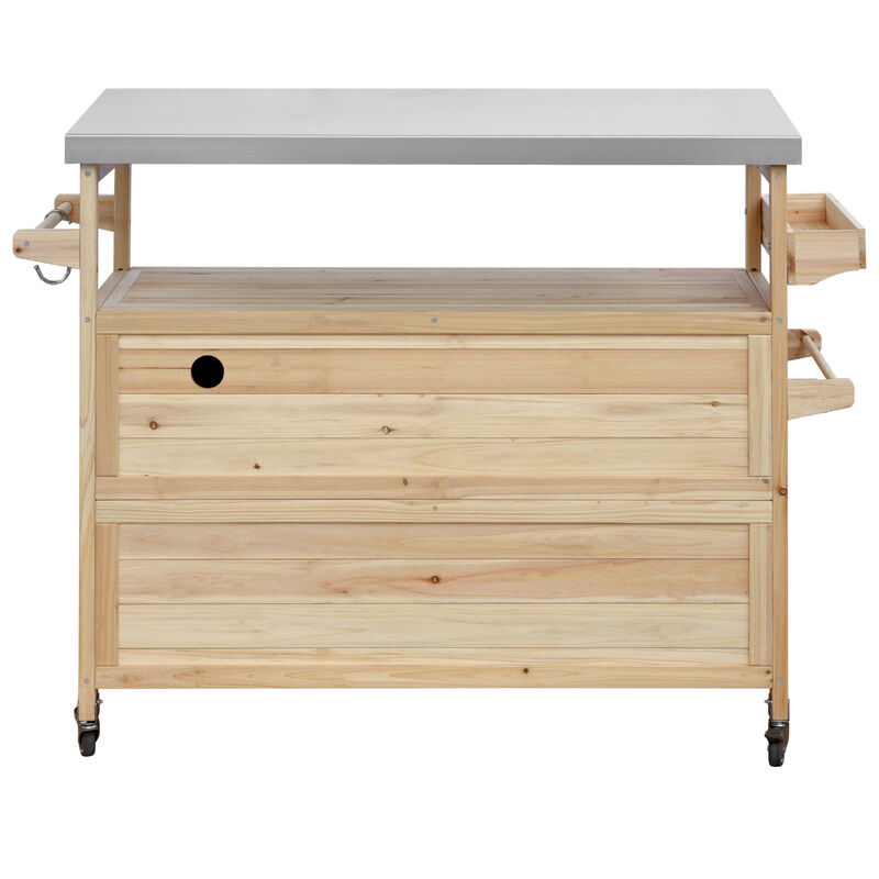 ELEMENT ACE Premium Outdoor Kitchen Island with Stainless Steel Top and Ample Storage image number 0