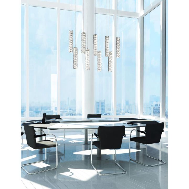 Celina LED Chandelier With Chrome Finish