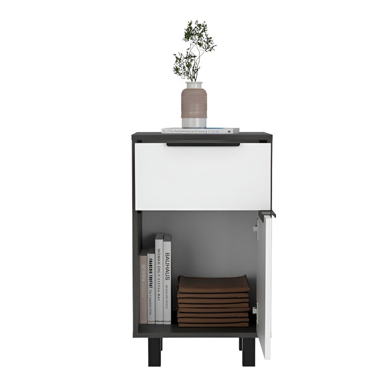 Contemporary Smokey Finish Nightstand &ndash; Stylish Bedroom Accent image number 2