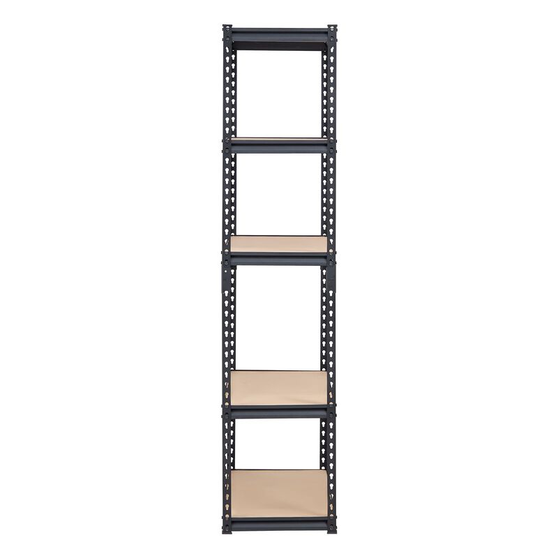 5 Tier Heavy Duty Storage Shelves 2000 Lbs 16 Inch Adjustable Metal Rack image number 5